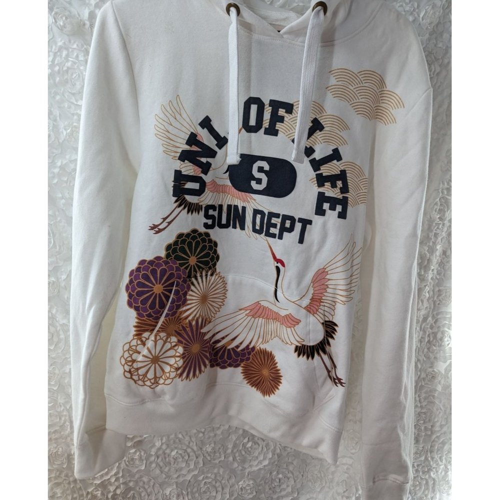 Blind Rooster NWT Uni Of Life Sun Dept White Hoodie